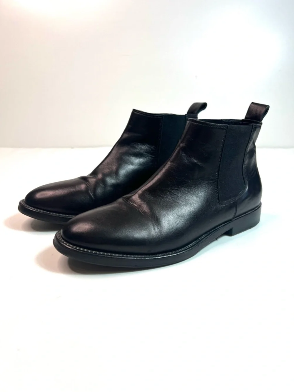Jenni Kayne Black Leather Chelsea Boots Size 37.5 - US 7.5
